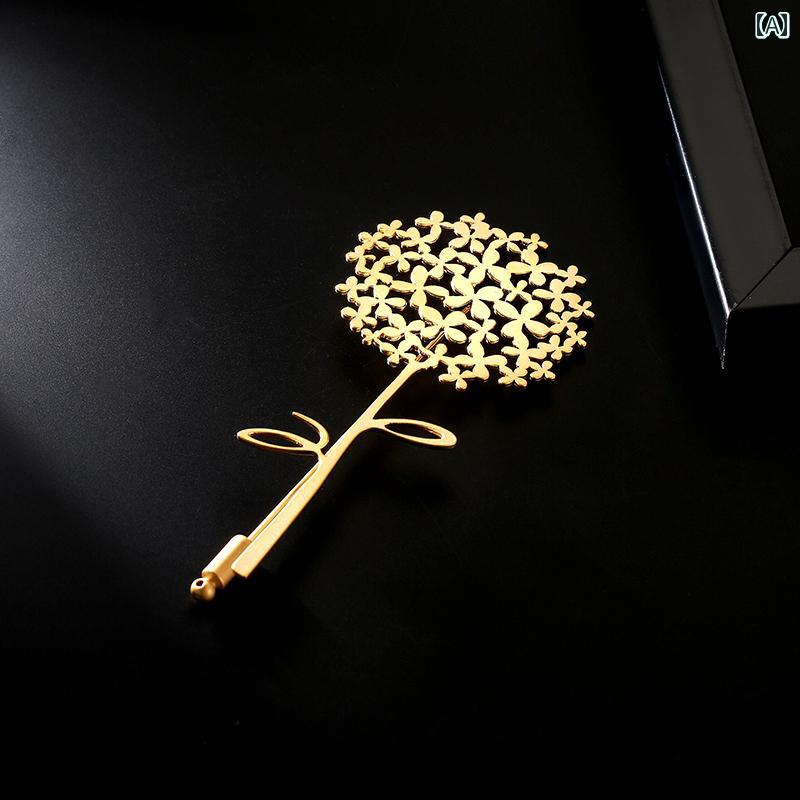 ブローチ おしゃれ シンプル ファッション センス タンポポ 女性 個性 ジャケット カーディガン コサージュ 入学式 卒業式 ハイエンド 精巧