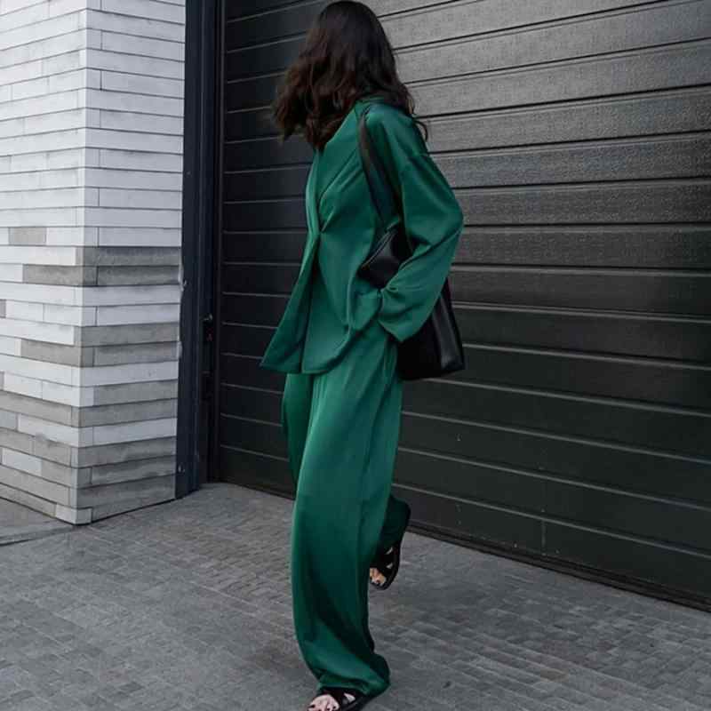 ファッション トップス カットソー シャツ スーツ セット レディース カジュアル ズボン パンツ フィット スリム 春夏秋 レディース