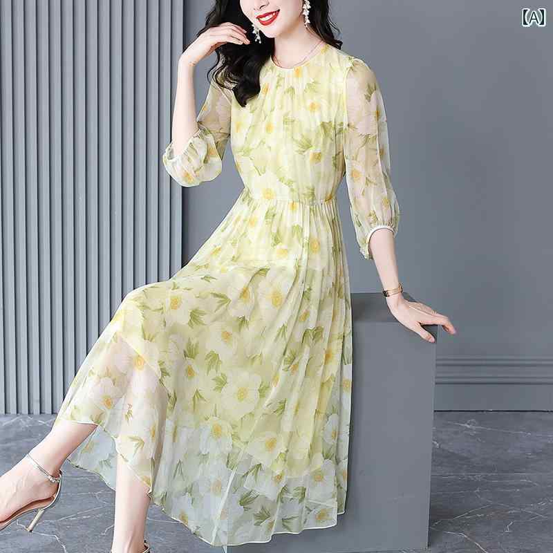 レディース 夏 ワンピース 花柄 ドレス エレガント 上品 おしゃれ きれいめ イベント パーティー 結婚式 フォーマル お呼ばれ リゾートカジュアル ディナー アップ