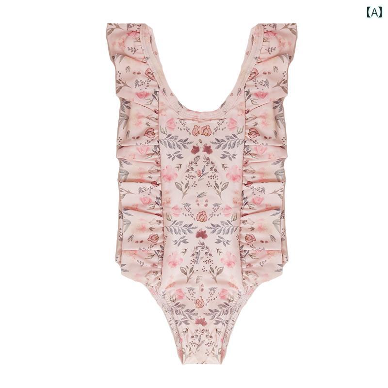 夏 水着 キッズ ベビー かわいい 水遊び プール レジャー 海水浴 水泳 ラッシュガード 女の子 ワンピース アメリカ ビキニ 速乾 日焼け防止 子供