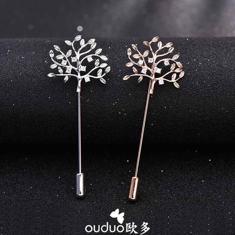 ブローチ レディース おしゃれ メンズ 韓国 ピン コサージュ レディース スーツ ピン リーフ シャツ 襟 花