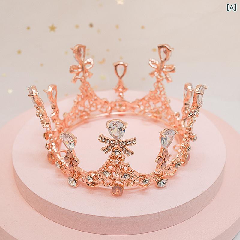 ティアラ 子供 クラウン リボン フラワー 女の子 アクセサリー お姫様 プリンセス ドレス 王冠 シルバ..