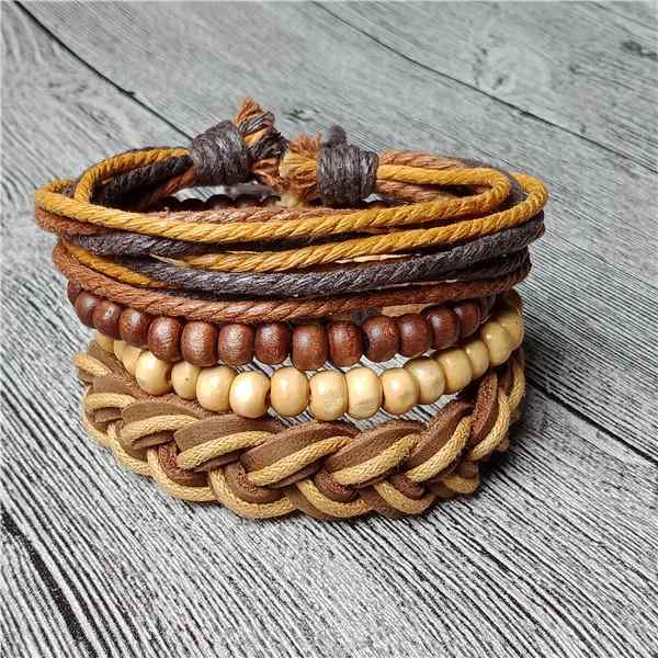 ブレスレット メンズ ブレスレット 韓国 学生 スター メンズ ブレスレット アメリカ レトロ ファッション 織 綿 リネン ハンド アクセサリー