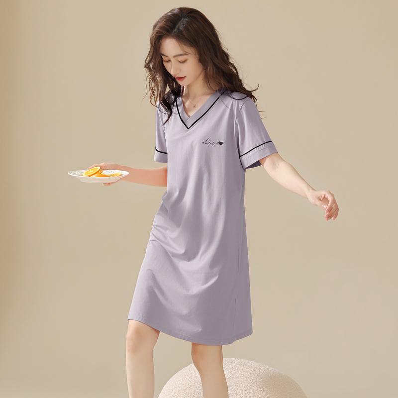 パジャマ ナイトウェア ネグリジェ ルーム ロング スカート 薄手 ドレス モーダル 快適 レディース レ..