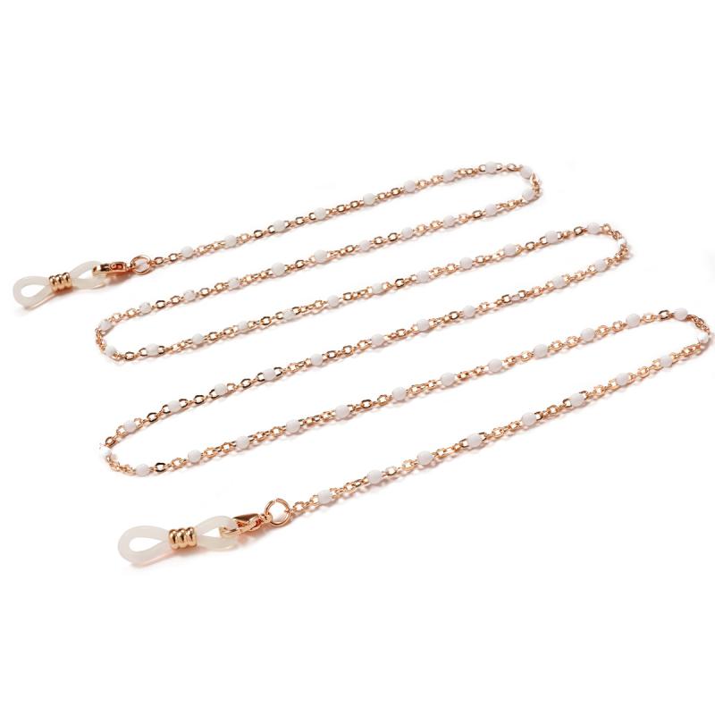 メガネ チェーン ホルター スター マスク クール ゴールド パール 装飾 レディース 小物 ストラップ サ..