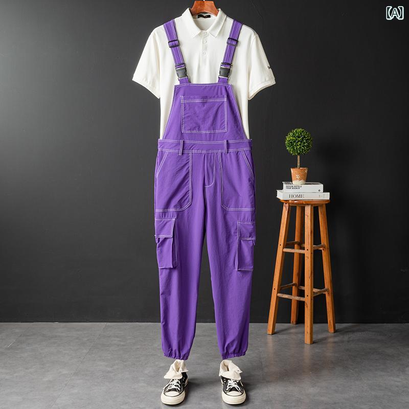 オーバーオール サロペット おしゃれ 作業着 ストリート パターン ワークウェア 作業 ズボン 夏 ハウスキーピング バトラー