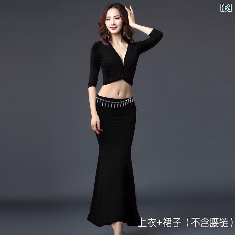 レディース ベリーダンス レディース 春夏 練習服 ロング スカート 初心者 レディ...
