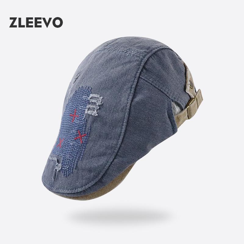 ハンチング帽 帽子 メンズ 春秋 ファッション ベレー帽 レディース レトロ 刺繍 ダックビル ハット カップル ダックビルハット フォワードハット(4)