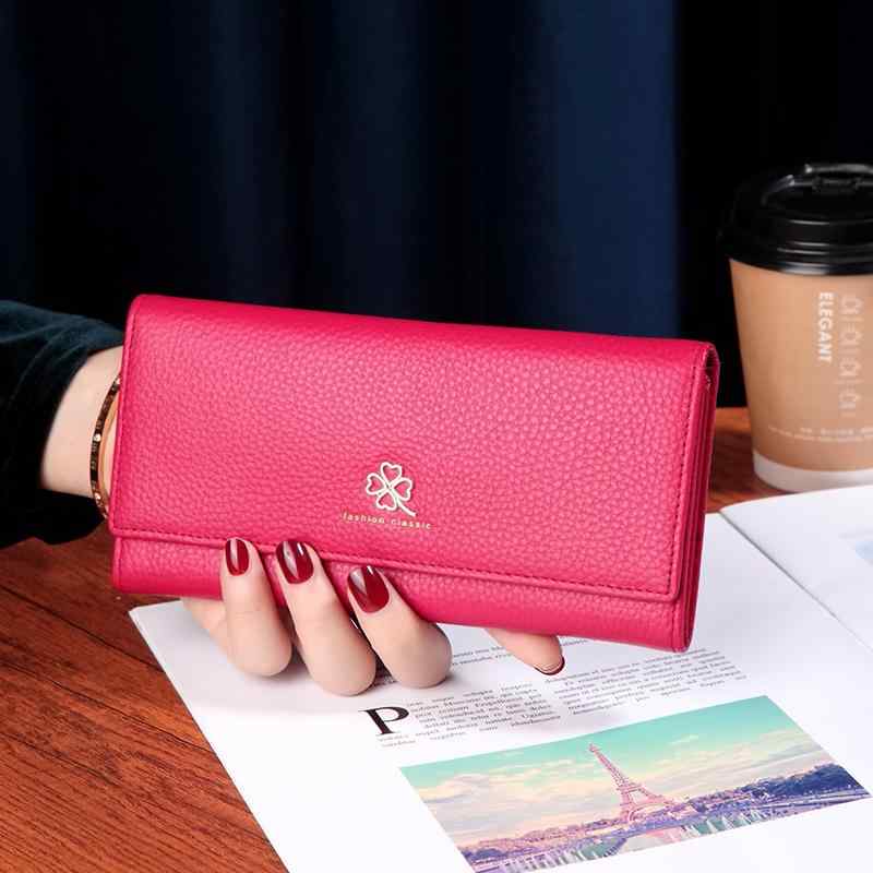 財布 柔らかい 牛革 三つ折り 薄手 大容量 長 レディース ファッション マルチカードケース 紙幣 収納..