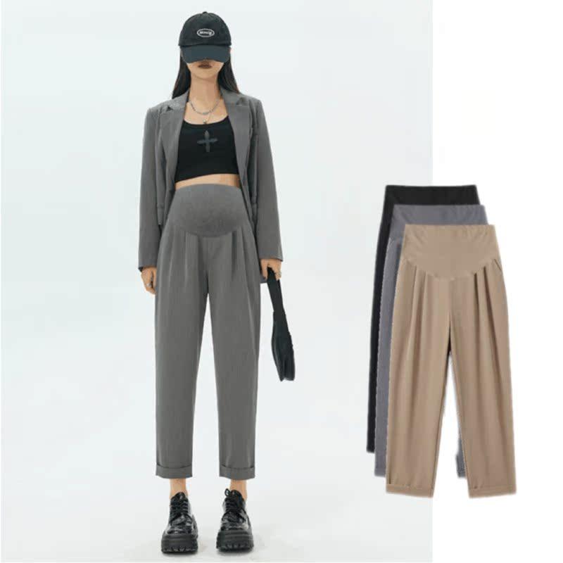 レディース 夏 アウター 着 マタニティパンツ 薄手 ひんやり 涼しい 快適 スーツ レギンス シガレット..