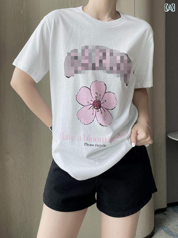 レディース Tシャツ オーバーサイズ 半袖 夏 スタイリッシュ おしゃれ カジュアル ゆったり ホームウェア レディース ファッション