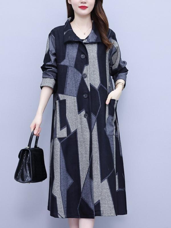 大きめサイズ レディース 秋冬 コート ゆったり ウエストカバー 細身え ウインドブレーカー 丈