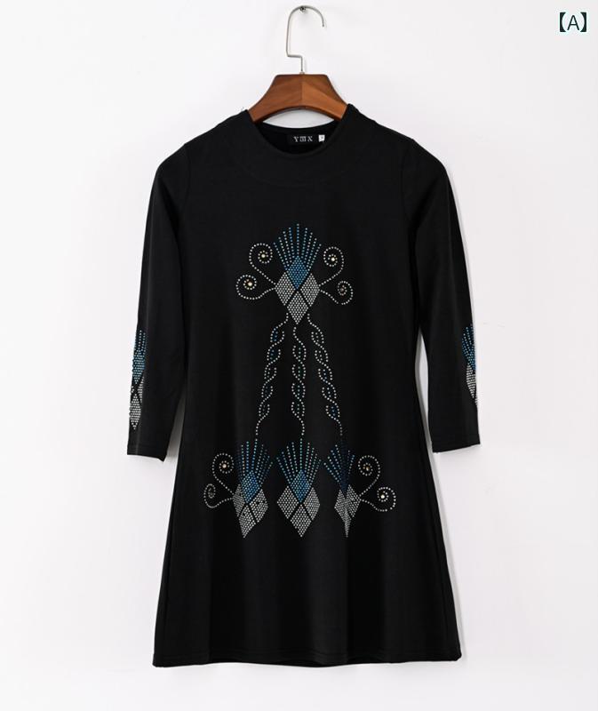 エスニック ドレス ワンピース 中東 子供 服 ロング スカート イスラム 教徒 女子 長袖 ブラック ホット ガール