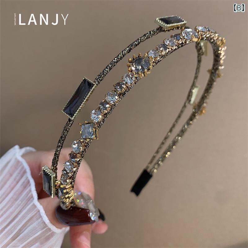カチューシャ 髪留め レディース 大人 ヘアアクセサリー メタル ヘッドバンド フレ...