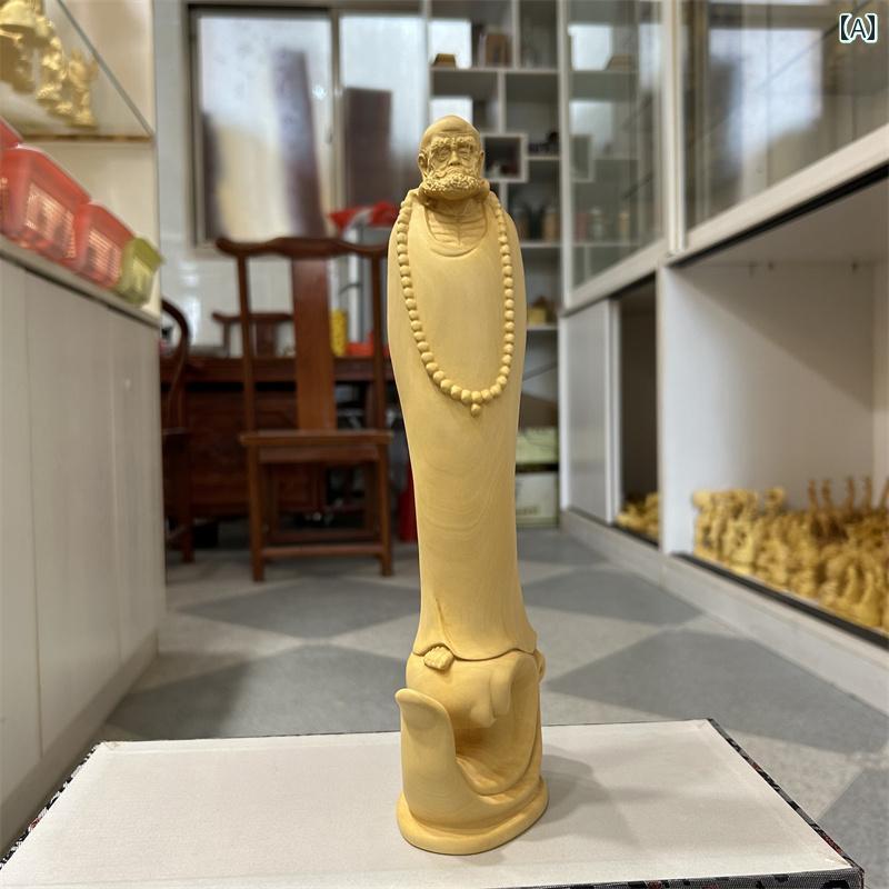 仏像 置物 木 仏具 神具 インテリア ディスプレイ レトロ 小物 アート 縁起物 彫刻 菩薩 佛像 仏陀 チ..