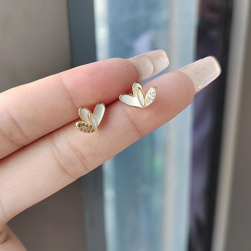 ピアス 大人かわいい S925 シルバー ニードル 韓国 ミニ ラブ ピアス レディース かわいい 小さめ シンプル 耳 ジュエリー ファッション アクセサリー 装飾品 ジュエリー