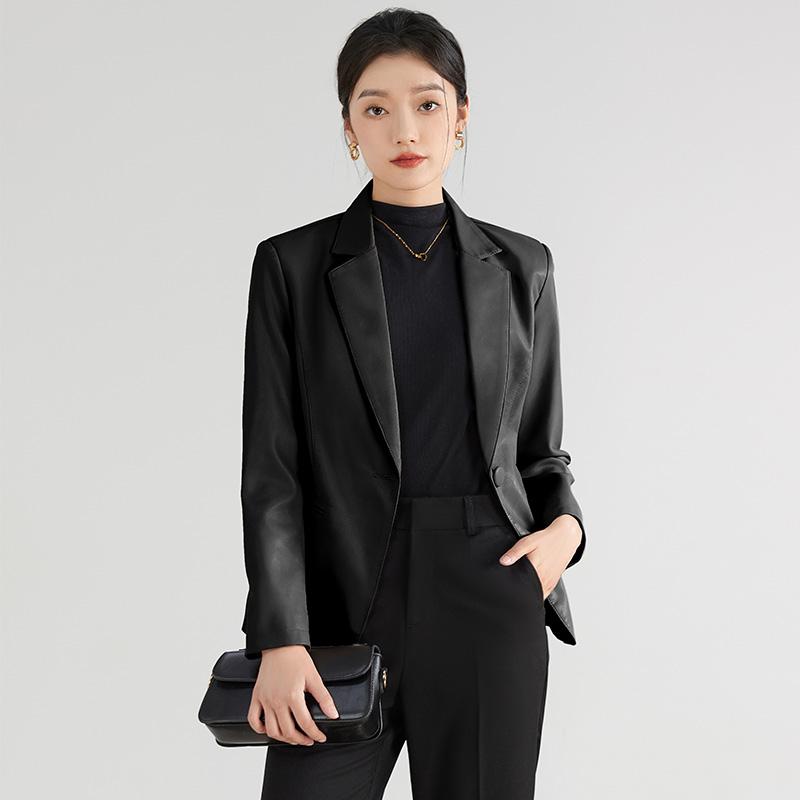 樂天商城 - テーラード ジャケット レディース ファッション スーツ ジャケット ブレザー カジュアル レザー 秋 大人 レディース 清楚 衣料品 面接 ビジネス カジュアル フォーマ 参観日 入学式 作業服 婦人服