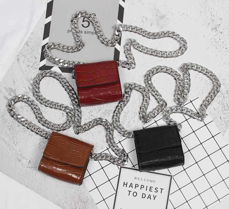 レディース スイート クールガール バッグ クロコダイル 柄 チェーン 脇下 バッグ レトロ バゲット レトロ ショルダー クロス ボディバッグ