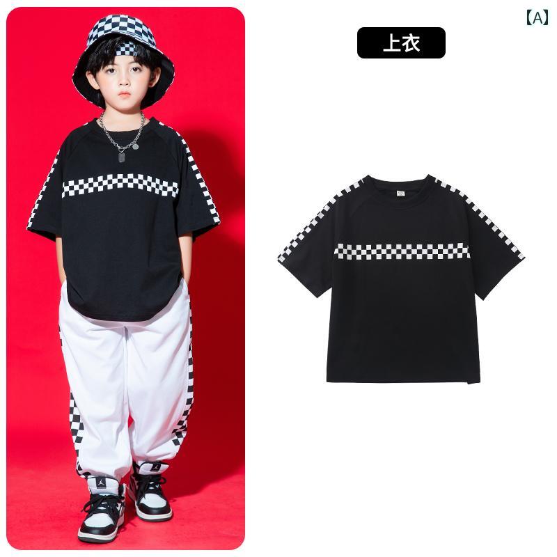 子供服 女の子 男の子 シャツ パンツ セット 夏 衣装 ユニフォーム ヒップホップ ストリート系 パフォーマンス クール ダンス ユニフォーム ホームウェア