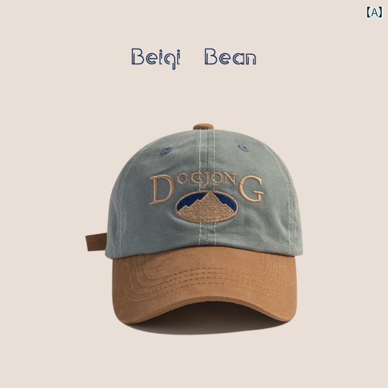 ベースボール キャップ 帽子 キッズ 大人 親子コーデ 韓国 カラー ブロッキング 子供用 レトロ サンバ..