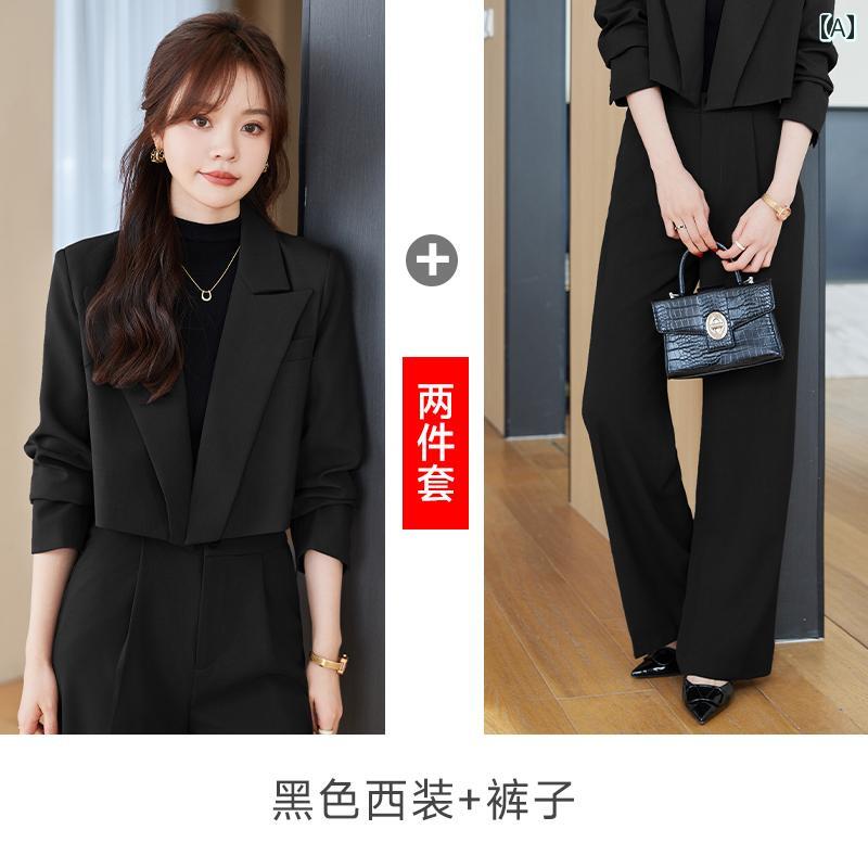 レディース スーツ 春 長袖 スリムフィット セットアップ 上下2点セット 小柄 オフィス オフィス 婦人服 エレガント ファッション ビジネス