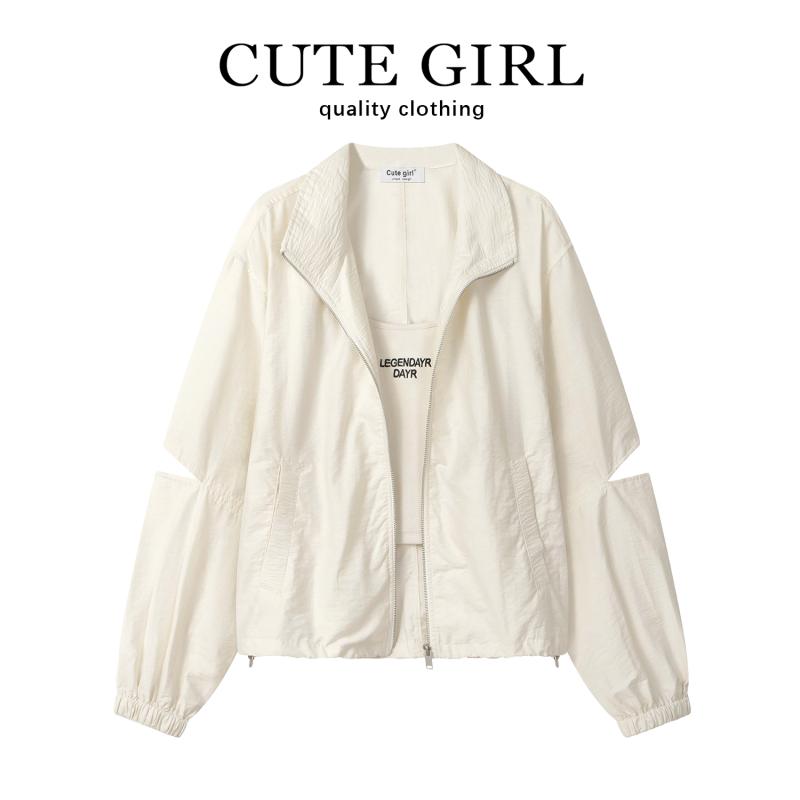 ジャケット レディース ファッション カジュアル ハイエンド アプリコット カラー インナー サスペンダー ツーピース 女性 春夏 快適 スーツ