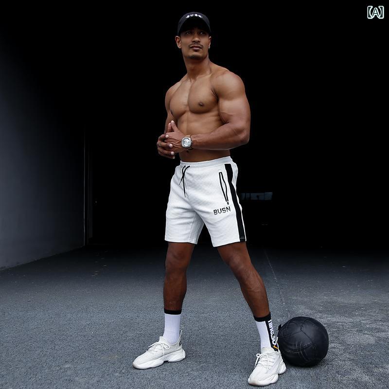 パンツ フィットネス メンズ マッスル スポーツ ショーツ トレーニング ランニング 通気性 カラーマッチング アメリカン アウトドア カジュアル 夏