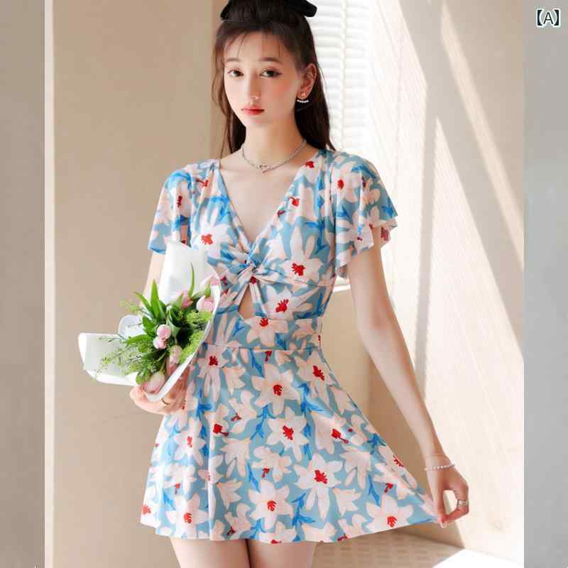 レディース 夏 水着 プール ビーチ リゾート おしゃれ かわいい 学生 大人女性 フェアリー 女性 フル スクエア アングル 保守的 スリム カバー 韓国 大きいサイズ プラス