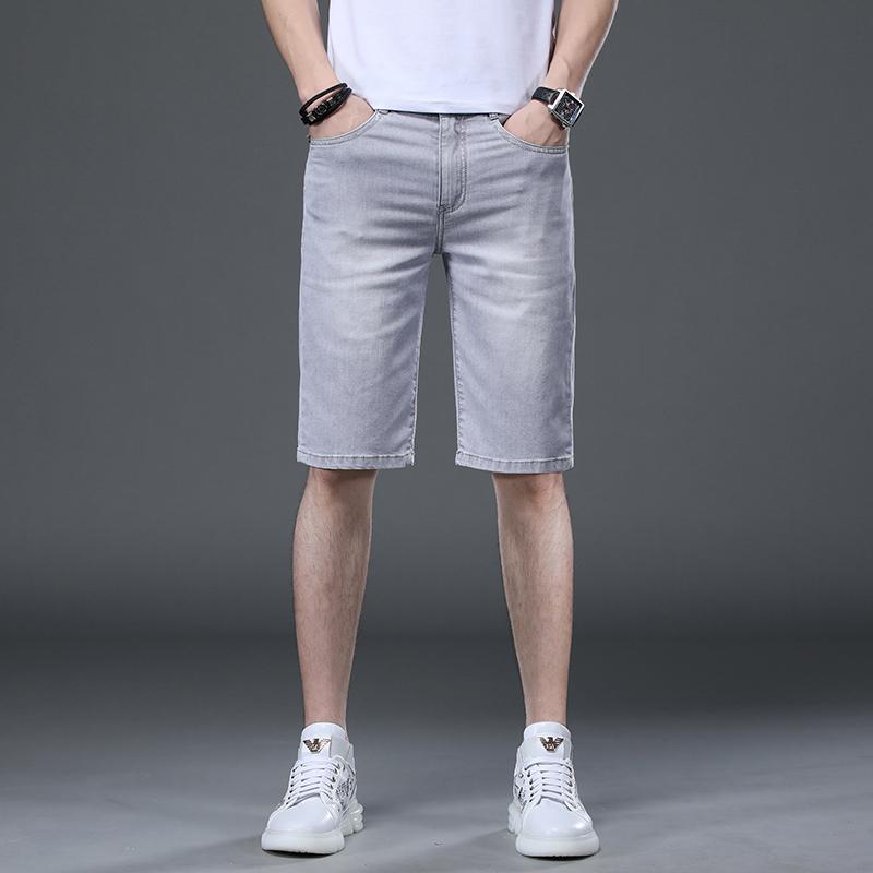 Short, Half Pants - パンツ デニムパンツ 夏 ハーフ ひざ丈 メドゥーサ プリント デニム ショート メンズ ミッド 薄手 ストレート レッグ メンズ スリム