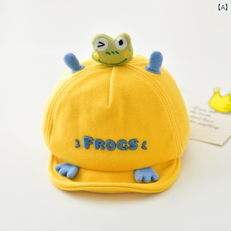 ベビー 帽子 赤ちゃん 新生児 春夏秋 カエル 子供 メンズ レディース兼 かわいい おしゃれ 被りやい 快適 通気性 柔らかい 誕生日 プレゼント
