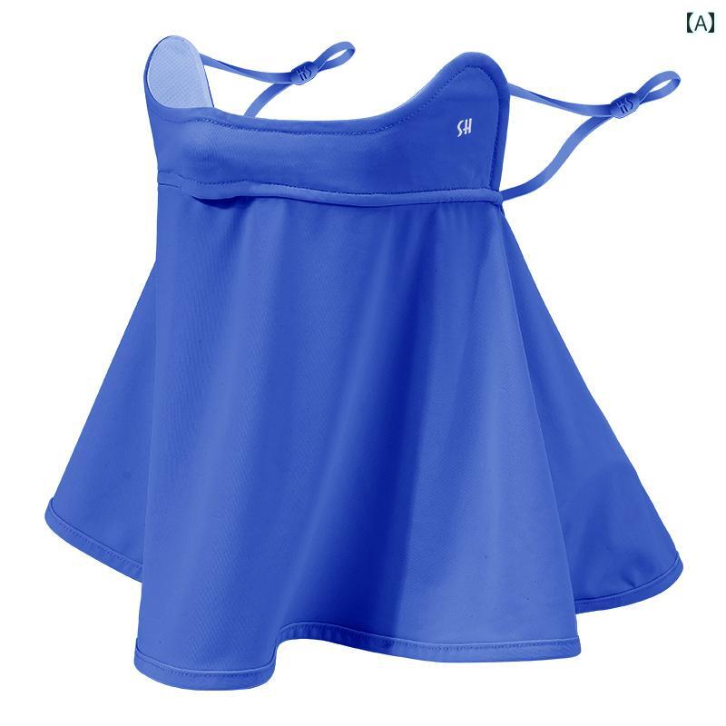 フェイスマスク 夏 夏 日焼け防止 ベール レディース 紫外線 防止 マスク ネック ガード ひんやり 涼しい 快適 フェイスマスク 春秋