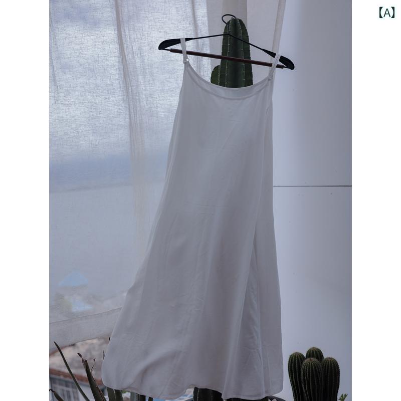 レディース 夏 ワンピース ビーチ リゾート レジャー 小さい 白い サスペンダー スカート 女性 文学 チ..