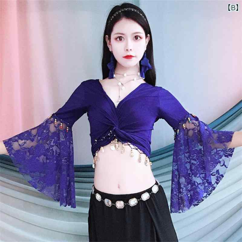ベリーダンス 衣装 コスチューム レディース ダンス 秋冬 ベリーダンス 服 レース ...