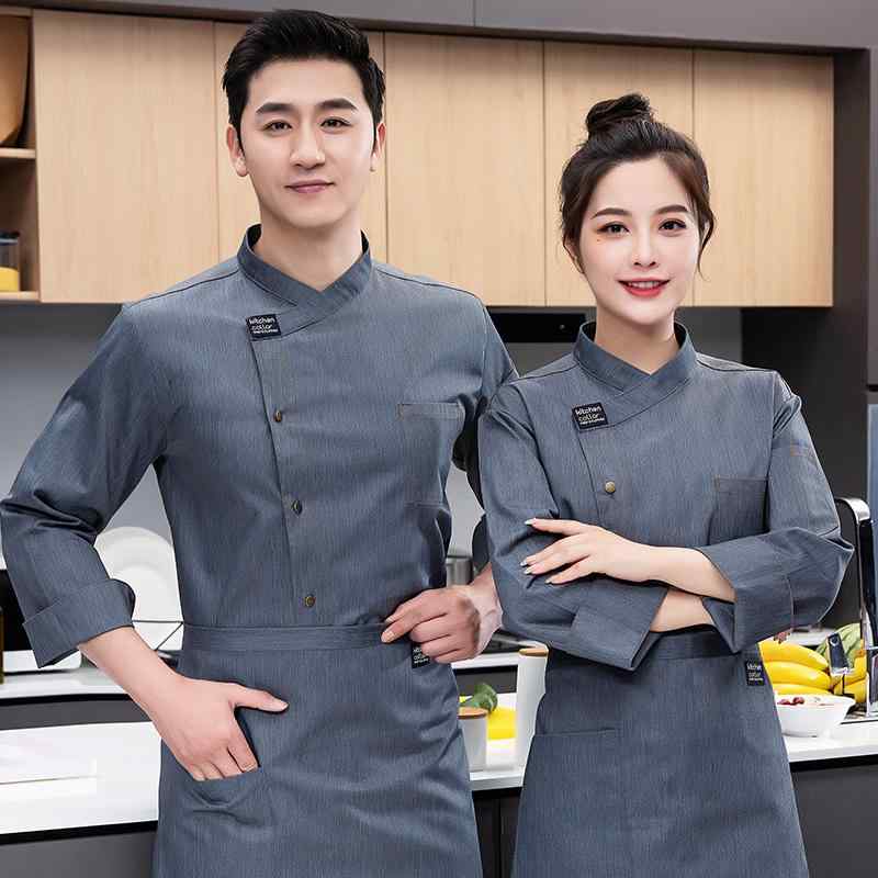 コック服 ホテル メッシュ メンズ シェフ 作業着 洋食 秋冬服 飲食店 厨房 制服 ベーキング ケータリング キッチン レストラン