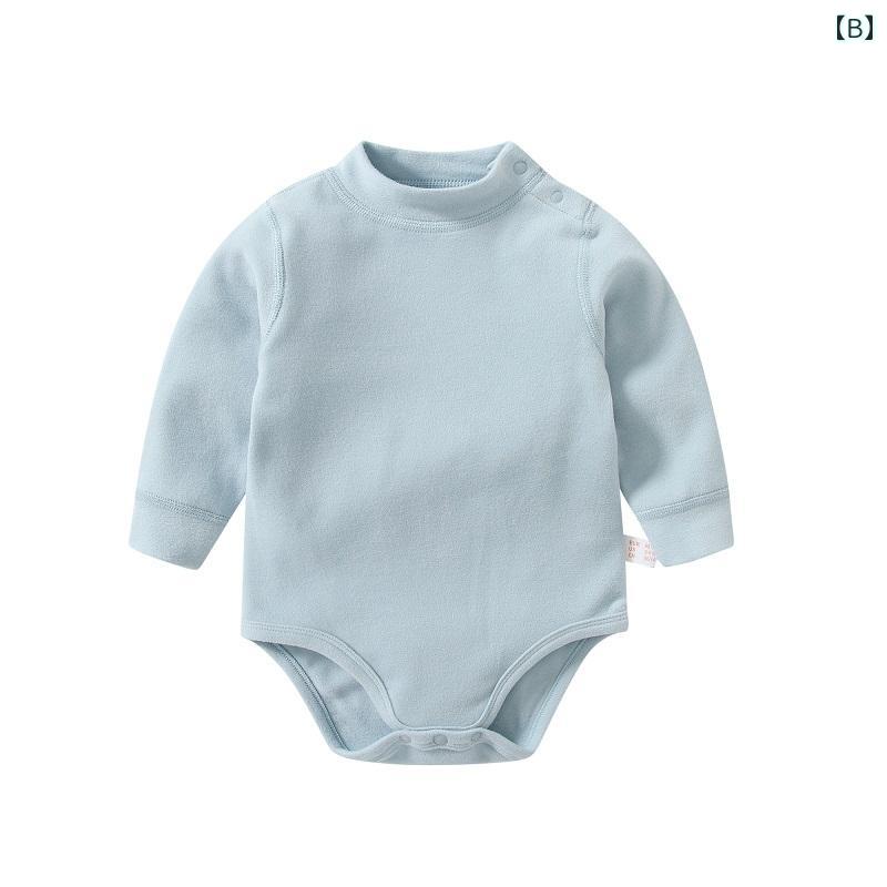 ロンパース 長袖 ベビー服 シンプル カジュアル かわいい ベビー 赤ちゃん キッズ 乳幼児 子供 男の子 女の子 子育て中 ナチュラル 出産祝い 秋冬 2