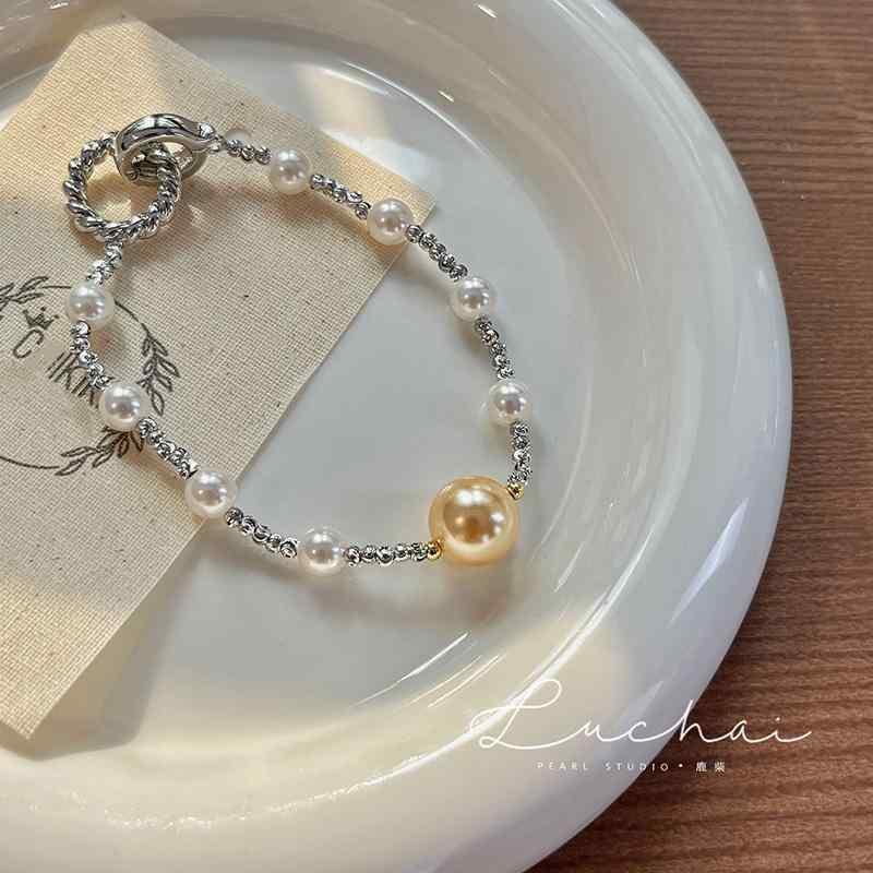 ブレスレット 上品 パーティー セレモニー 結婚式 レディース ジュエリー パールビーズ ガール ハンド アクセサリー 精巧 きれいめ フォーマル