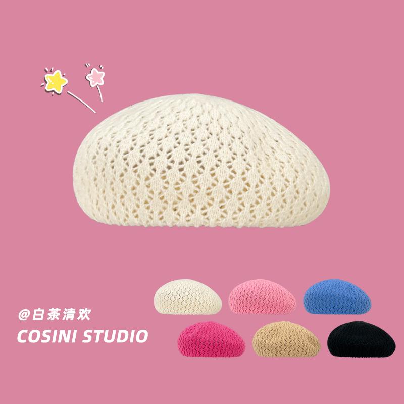 ベレー帽 ニット 帽子 ウール おしゃれ ファッション レディース カジュアル ペインターハット さわや..