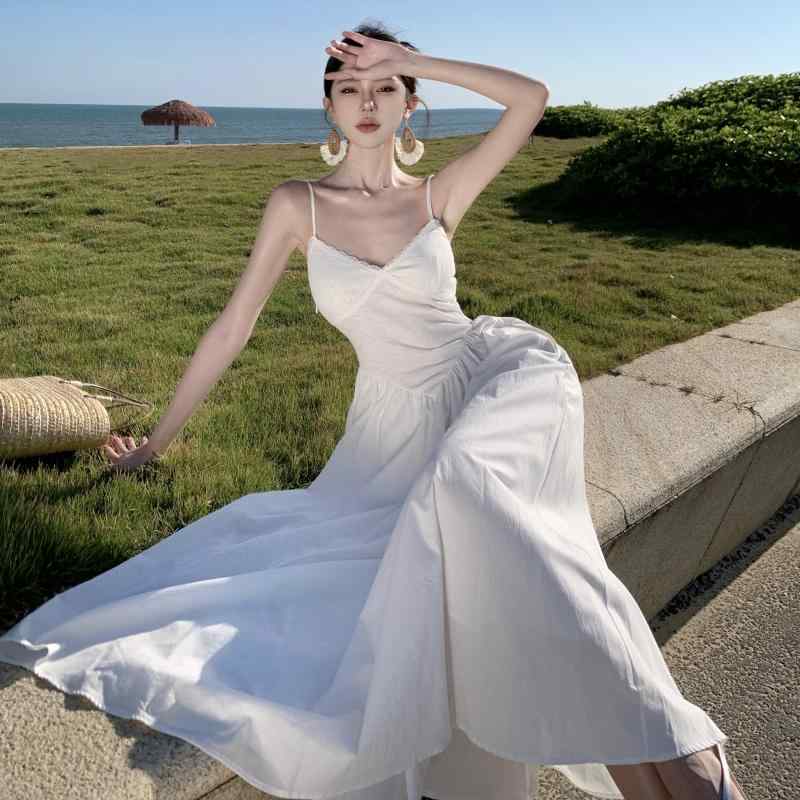 リゾートドレス 夏ドレス ディナードレス ホリデードレス 夏 ロングドレス ビーチ 休暇 旅行 休日 ヴァカンス エキゾチック エレガント フェミニン レディース