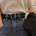 パンツ レディース カジュアル ベルト ノー パンチ ジーンズ ベルト 韓国 学生 キャンバス ベルト 装飾