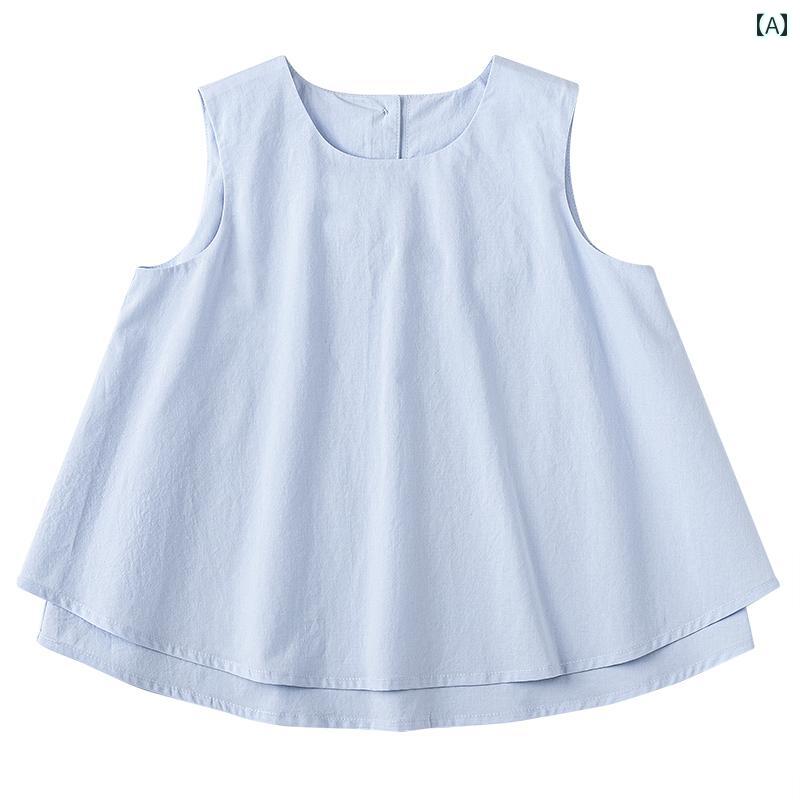 トップス ノースリーブ 子供服 サマーウェア 涼しい カジュアル ナチュラル 普段使い キッズ 夏 子供 チャオ 柔らかい 肌に優しい クラウド コットン 親子 スタイル ベスト 女の子 小さい