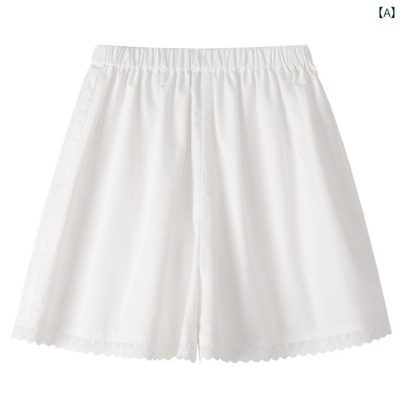 パンツ ハーフパンツ キッズ 子供服用 白 ショーツ 夏 薄手 カジュアル ベビー 五分丈 女の子 ワイド レッグ