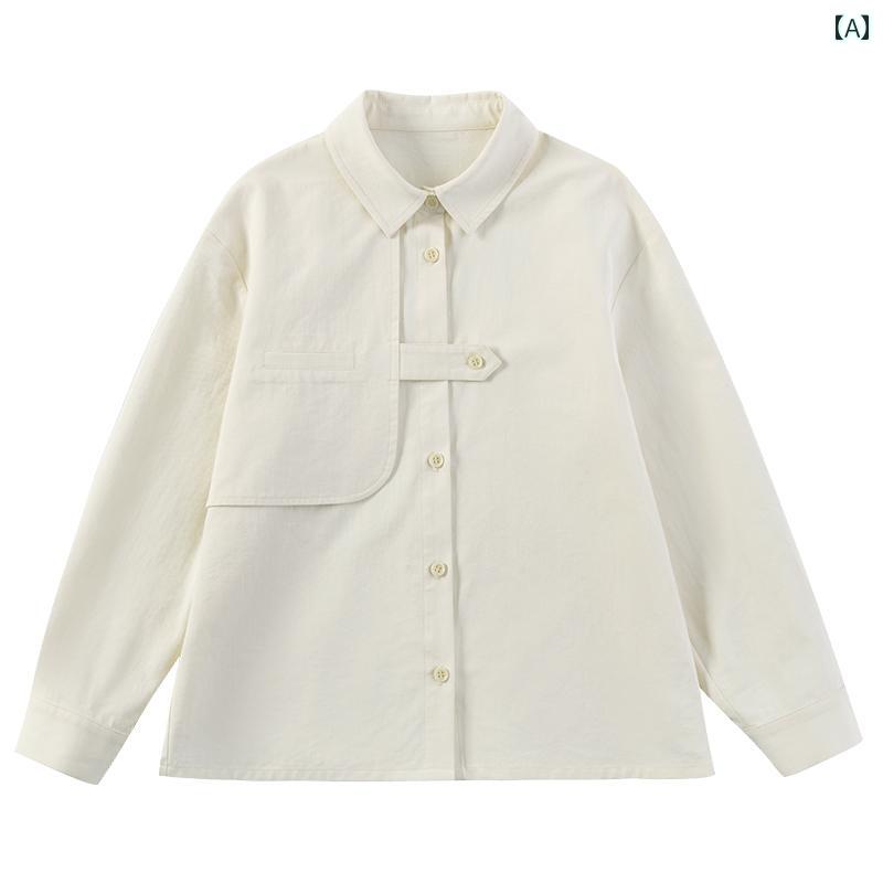Occidental Goods - トップス シャツ 子供服 おしゃれ ナチュラル 普段着 キッズ 早春 芸術 学生 カジュアルインナー