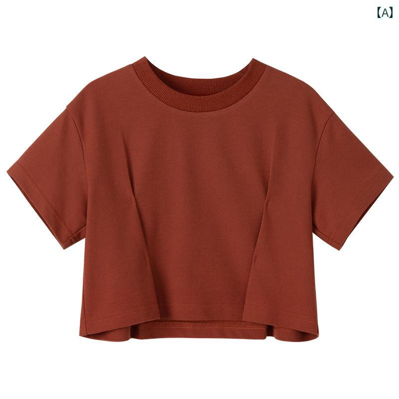 トップス Tシャツ キッズ おしゃれ ナチュラル 子供服 夏 子供 半袖 赤ちゃん エネルギッシュ オレンジ 夏服 男の子 女の子 ラウンドネック 薄手