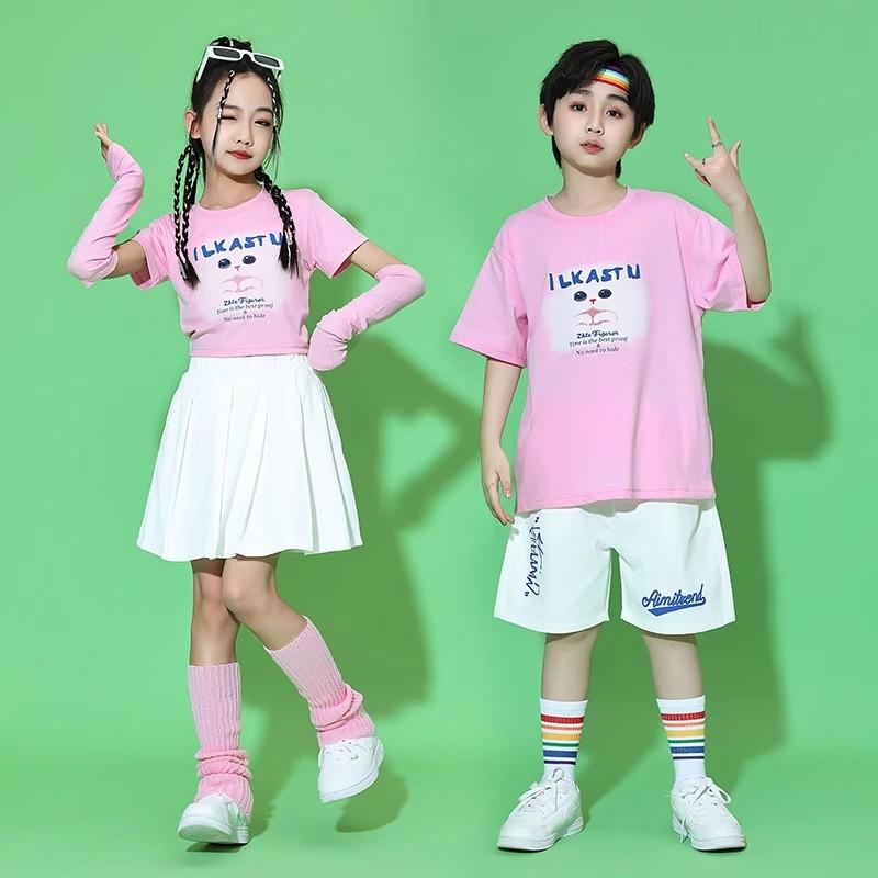 子供服 女の子 男の子 Tシャツ パンツ スカート コスチューム バンド ダンス ヒップホップ ストリート..