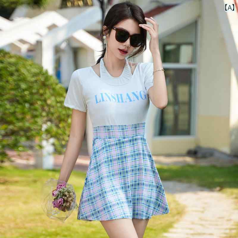 レディース 水着 体型カバー 大きいサイズ かわいい リゾート水着 サマーレジャー プール ビーチ 海水浴 女性 ワンピース 大きい 角 保守的 スリム 見せ お腹 カバー 女の子 学生 温泉 旅行