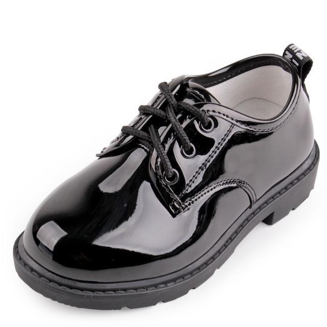 靴 シューズ キッズ 子供 おしゃれ ボーイズ レザーシューズ ブラック 英国風 フラワーガール ソフトソール パフォーマンス 学生 ひも