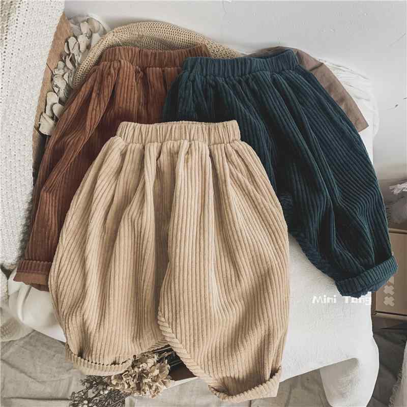 パンツ キッズ 秋冬 カジュアル 子供服 男の子 女の子 韓国 コーデュロイ ロング 男の子 女の子 太い コーデュロイ 大根