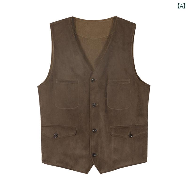 ベスト ジレ シンプル おしゃれ スタイリッシュ ブリティッシュ ビジネス オフィス メンズ ファッショ..