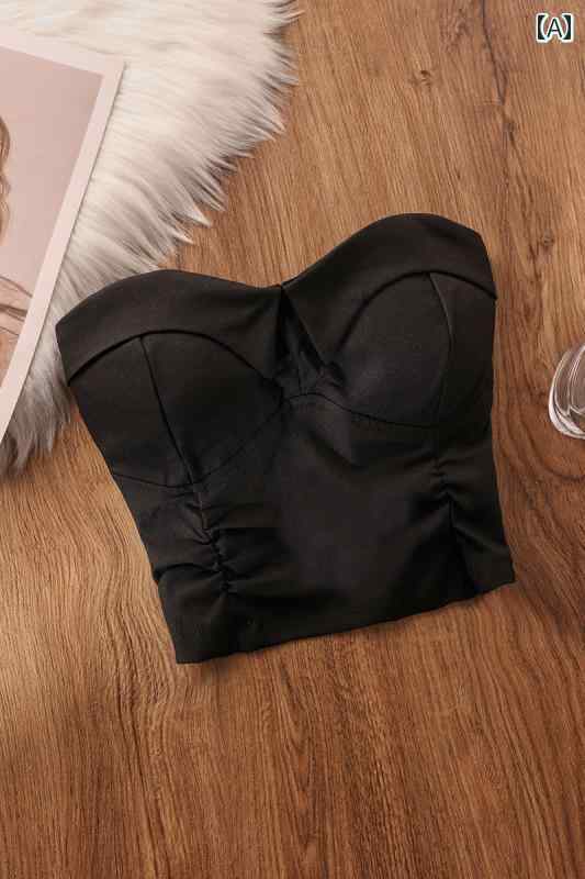 其它 - レディース 夏 フレンチ ビスチェ モテ服 セクシー お腹見せ レイヤード かわいい おしゃれ きれいめ 韓国 イベント フェス パーティー 日常着 ダンス コスチューム レジャー デート アップ 映え