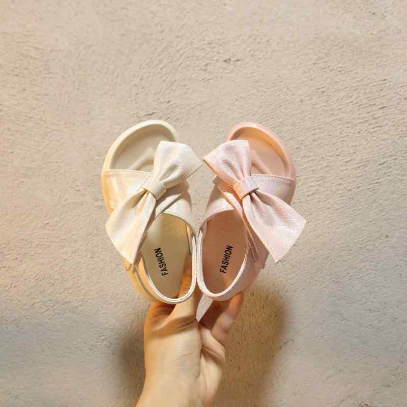 ベビー サンダル 幼児 赤ちゃん ステップ イン シューズ 靴 夏 韓国 レディース リボン ピンク ベージ..